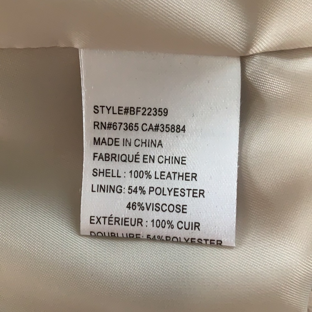 BB Dakota Kenrick Leather Draped Front Jacket - Picture 12 of 13